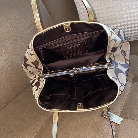 Coach Legacy Signature Monogram Purse - Picture 10 of 12